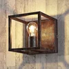 Image de Lindby - wandlamp - 1licht - Metaal - H: 18 cm - E27 - roest antiek