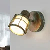 Image de Lindby - wandlamp - 1licht - glas, metaal - H: 11.5 cm - E14 - wit, kopergroen