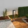 Image de Lucande - LED buitenlamp - Gegoten aluminium - H: 60 cm - grafietgrijs
