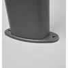 Image de Lindby - Padverlichting, zuillampen - 1licht - roestvrij staal, polycarbonaat - H: 80 cm - donkergrijs, wit - Inclusief lichtbron