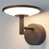 Image de Lucande - LED wandlamp buiten - 1licht - Aluminium, kunststof - H: 19.7 cm - antraciet, opaal - Inclusief lichtbron