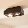 Image de Arcchio - buitenspot - 2lichts - Aluminium - H: 8.5 cm - GU10 - zwart