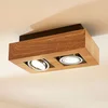 Image de Arcchio - buitenspot - 2lichts - Metaal, aluminium - H: 8.5 cm - GU10 - licht hout