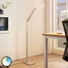 Image de Lucande - LED vloerlamp- met dimmer - 1licht - Aluminium - H: 125 cm - geborsteld aluminium - Inclusief lichtbron