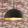 Image de Lindby - hanglamp - 1licht - Metaal - H: 15 cm - E27 - zwart, goud