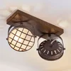 Image de Lindby - buitenspot - 2lichts - Metaal, glas - H: 18 cm - G9 - roest, wit