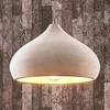 Image de Lindby - hanglamp - 1licht - Beton, metaal - H: 18 cm - E27 - betongrijs