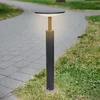 Image de Lucande - LED buitenlamp - aluminium, kunststof - H: 60 cm - antraciet, opaal