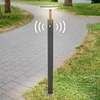 Image de Lucande - LED buitenlamp - aluminium, kunststof - H: 100 cm - antraciet, opaal