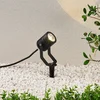 Image de Lindby - Buitenspots - 1licht - metaal, glas, kunststof - H: 31.1 cm - zwart - Inclusief lichtbron
