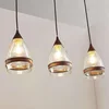 Image de Lindby - hanglamp - 3lichts - Metaal, glas - H: 25.8 cm - E27 - roestbruin, helder