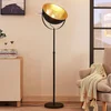Image de Lindby - vloerlamp - 1licht - Metaal - H: 165 cm - E27 - zwart, goud