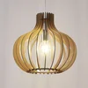 Image de Lindby - Hanglamp - 1licht - Metaal, hout - H: 32.4 cm - E27 - licht hout