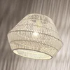 Image de Lindby - hanglamp - 1licht - papier, metaal - H: 27.5 cm - E27 - wit