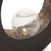 Image de Lindby - solar tuinverlichting - 1licht - Polyresin, glas, kunststof - H: 30.5 cm - roestbruin, helder - Inclusief lichtbron