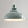 Image de Lindby - hanglamp - 1licht - metaal - H: 19.7 cm - E27 - lichtblauw