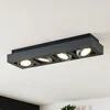 Image de Arcchio - plafondlamp - 4lichts - Aluminium, metaal - H: 9 cm - GU10 - donkergrijs