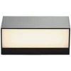 Image de Lindby - LED wandlamp buiten - 1licht - Polycarbonaat, ABS - H: 9 cm - donkergrijs (RAL 7024), wit - Inclusief lichtbron