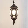 Image de Lindby - Hanglampen buiten - 1licht - kunststof - H: 38.5 cm - E27 - goud geborsteld
