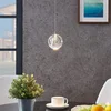 Image de Lucande - hanglamp - 1licht - Glas, metaal - H: 8.5 cm - helder, chroom - Inclusief lichtbron