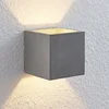 Image de Lindby - wandlamp - 1licht - Beton - H: 11.5 cm - G9 - grijs