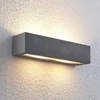 Image de Lindby - wandlamp - 2lichts - Beton - H: 7.5 cm - G9 - grijs