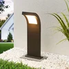 Image de Arcchio - LED buitenlamp - 1licht - aluminium, polycarbonaat - H: 60 cm - grafietgrijs (RAL 840-M), opaalwit - Inclusief lichtbron
