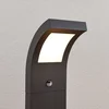 Image de Arcchio - Padverlichting, zuillampen - 1licht - aluminium, polycarbonaat - H: 60 cm - grafietgrijs (RAL 840-M), opaalwit - Inclusief lichtbron