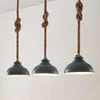 Image de Lindby - hanglamp - 3lichts - metaal, kabel - H: 16 cm - E27 - beton