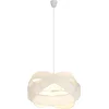 Image de Lindby - Hanglamp - 3lichts - Stof, metaal - H: 47.6 cm - E27 - wit