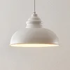 Image de Lindby - hanglamp - 1licht - Metaal - H: 19 cm - E27 - wit mat