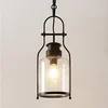 Image de Lindby - hanglamp - 1licht - Metaal, glas - H: 21 cm - E27 - matzwart, transparant