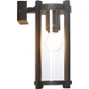Image de Lucande - Wandlamp buiten - 1licht - Gegoten aluminium, glas - H: 29.5 cm - E27 - antraciet