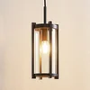 Image de Lucande - Hanglampen buiten - 1licht - Gegoten aluminium, glas - H: 29.5 cm - E27 - grafiet