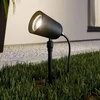 Image de Lindby - Buitenspots - 1licht - aluminium, glas - H: 38.2 cm - GU10 - donkergrijs