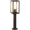 Image de Lindby - Sokkellamp - 1licht - Aluminium, glas - H: 50 cm - E27 - antraciet