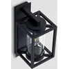 Image de Lucande - Wandlampen buiten - 1licht - Aluminium, glas - H: 38 cm - E27 - antraciet