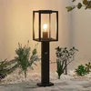 Image de Lucande - Padverlichting, zuillampen - 1licht - Aluminium, glas - H: 60 cm - E27 - antraciet