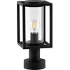 Image de Lucande - Sokkellamp - 1licht - Aluminium, glas - H: 36.6 cm - E27 - antraciet