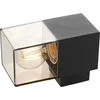 Image de Lucande - Wandlamp buiten - 1licht - aluminium, kunststof - H: 17 cm - E27 - grafietgrijs