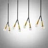 Image de Lucande - hanglamp - 8lichts - metaal, aluminium - E27 - zwart, messing