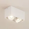 Image de Arcchio - plafondlamp - 2lichts - Aluminium - H: 9.4 cm - GU10 - wit