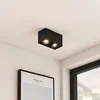 Image de Arcchio - plafondlamp - 2lichts - Aluminium - H: 9.4 cm - GU10 - zwart
