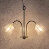 Image de Lucande - hanglamp - 3lichts - glas, metaal - H: 51.5 cm - E14 - helder, zwart, messing