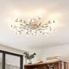 Image de Lindby - LED plafondlamp - 12lichts - IJzer, aluminium - H: 11 cm - brons, wit - Inclusief lichtbronnen