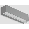 Image de Lucande - LED wandlamp buiten - 1licht - Aluminium, glas - H: 6 cm - zilver - Inclusief lichtbron
