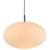 Image de Lindby - hanglamp - 1licht - Ijzer, glas - E27 - satijn nikkel, opaal wit