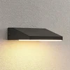 Image de Lucande - LED wandlamp buiten - 1licht - Aluminium, polycarbonaat - H: 5.2 cm - antraciet, wit gesatineerd - Inclusief lichtbron