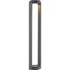 Image de Lucande - LED buitenlamp - 1licht - aluminium, polycarbonaat - H: 80 cm - antraciet - Inclusief lichtbron