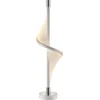 Image de Lucande - Tafellamp- met dimmer - 1licht - Aluminium, textiel - H: 60 cm - wit, chroom - Inclusief lichtbron